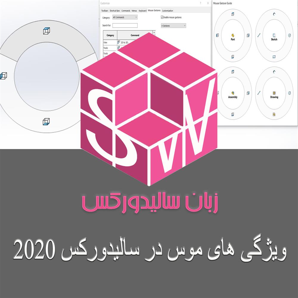 مقاله آموزشی ویژگی های موس در سالیدورکس رایگان و به زبان فارسی